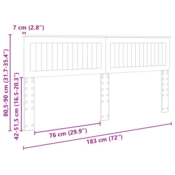 vidaXL Zadné čelo Remeselný dub 180 cm Kompozitné drevo – Obrázok 10
