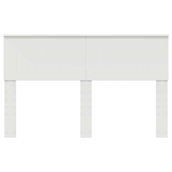vidaXL Zadné čelo s čelnou doskou Biela 140 cm Kompozitné drevo – Obrázok 4
