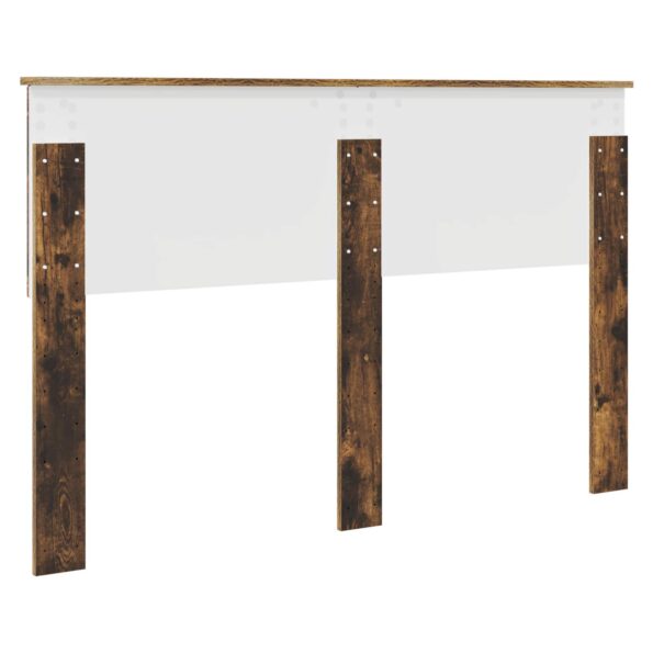 vidaXL Zadné čelo s čelnou doskou Dymová dub 140 cm Kompozitné drevo – Obrázok 6