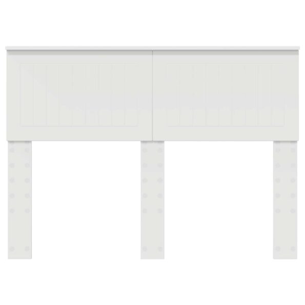 vidaXL Zadné čelo s čelnou doskou Biela 135 cm Kompozitné drevo – Obrázok 4