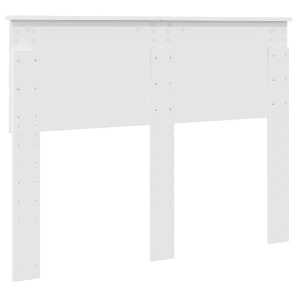 vidaXL Zadné čelo s čelnou doskou Biela 120 cm Kompozitné drevo – Obrázok 6