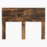 vidaXL Zadné čelo s čelnou doskou Dymová dub 120 cm Kompozitné drevo – Obrázok 4