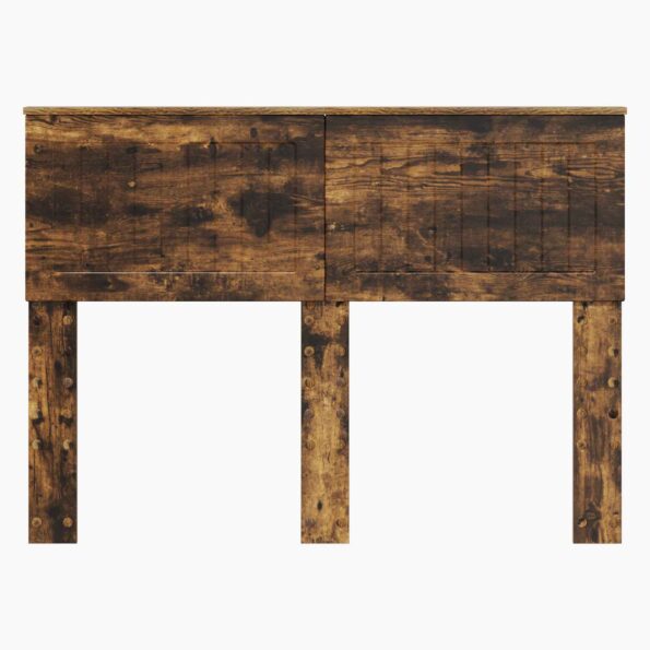 vidaXL Zadné čelo s čelnou doskou Dymová dub 120 cm Kompozitné drevo – Obrázok 4