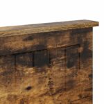 vidaXL Zadné čelo s čelnou doskou Dymová dub 120 cm Kompozitné drevo – Obrázok 7