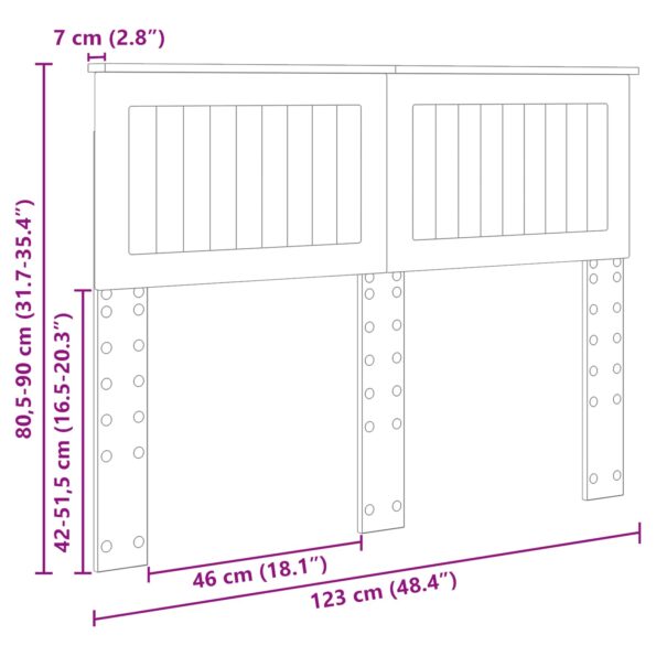 vidaXL Zadné čelo Remeselný dub 120 cm Kompozitné drevo – Obrázok 10