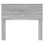 vidaXL Zadné čelo s čelnou doskou Sivý Sonoma 100 cm Kompozitné drevo – Obrázok 4