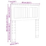 vidaXL Zadné čelo s čelnou doskou Dymová dub 80 cm Kompozitné drevo – Obrázok 10