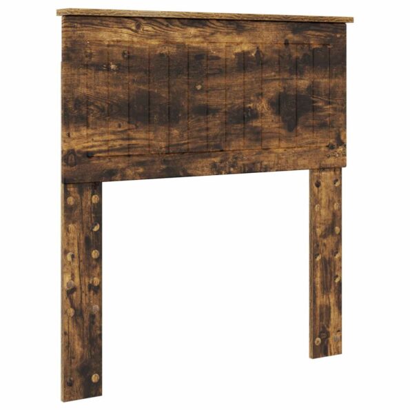 vidaXL Zadné čelo s čelnou doskou Dymová dub 80 cm Kompozitné drevo – Obrázok 2