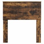 vidaXL Zadné čelo s čelnou doskou Dymová dub 80 cm Kompozitné drevo – Obrázok 4