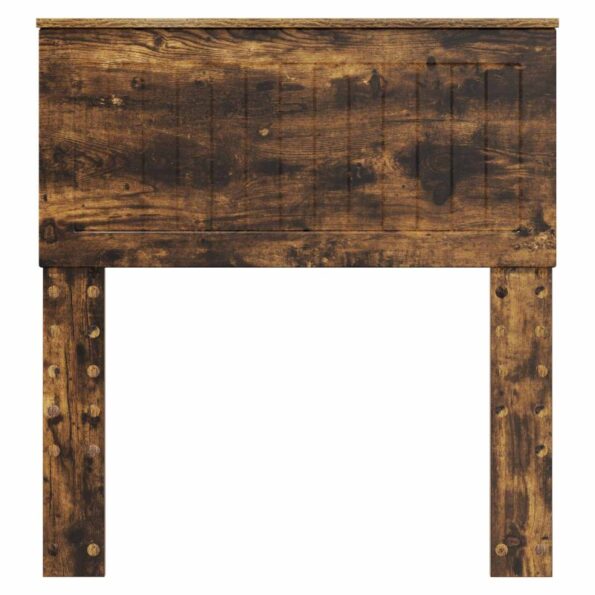 vidaXL Zadné čelo s čelnou doskou Dymová dub 80 cm Kompozitné drevo – Obrázok 4