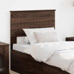 vidaXL Zadné čelo s čelnou doskou Hnedý dub 75 cm Kompozitné drevo