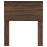 vidaXL Zadné čelo s čelnou doskou Hnedý dub 75 cm Kompozitné drevo – Obrázok 4