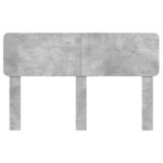 vidaXL Zadné čelo Betónová šedá 160 cm Kompozitné drevo – Obrázok 4