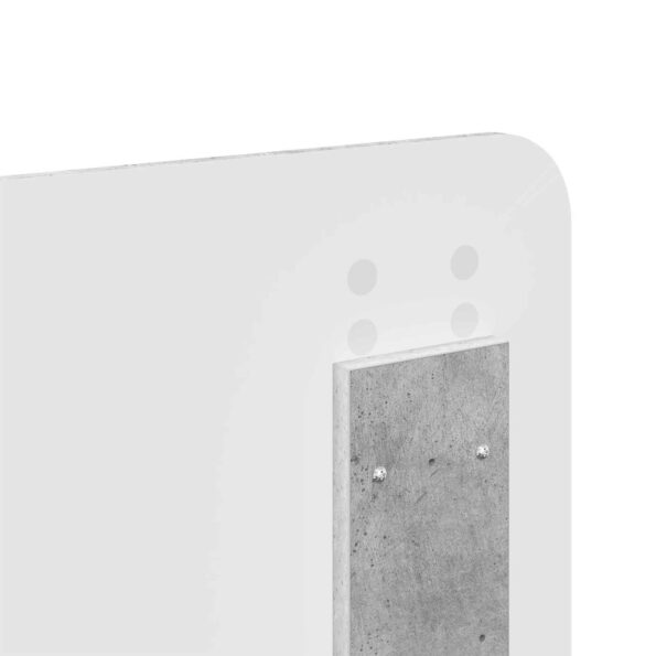 vidaXL Zadné čelo Betónová šedá 160 cm Kompozitné drevo – Obrázok 8