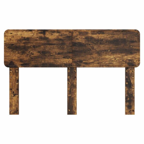 vidaXL Zadné čelo s čelnou doskou Dymová dub 160 cm Kompozitné drevo – Obrázok 4