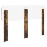 vidaXL Zadné čelo s čelnou doskou Dymová dub 160 cm Kompozitné drevo – Obrázok 6