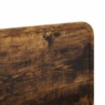 vidaXL Zadné čelo s čelnou doskou Dymová dub 160 cm Kompozitné drevo – Obrázok 7