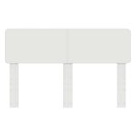 vidaXL Zadné čelo s čelnou doskou Biela 150 cm Kompozitné drevo – Obrázok 4