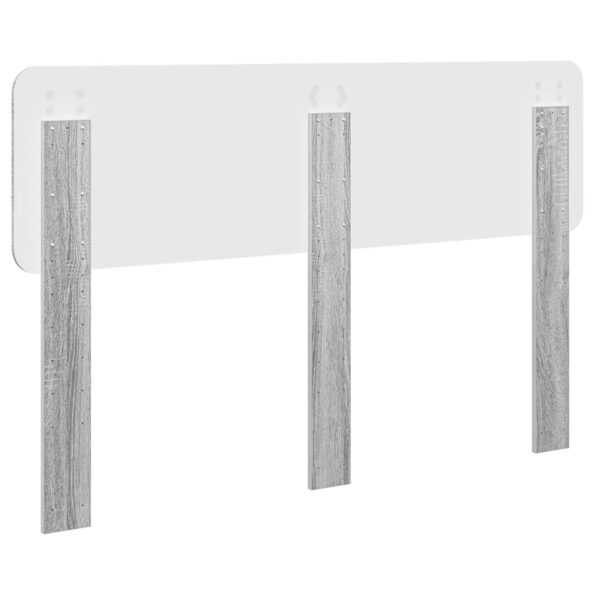 vidaXL Zadné čelo s čelnou doskou Sivý Sonoma 150 cm Kompozitné drevo – Obrázok 6