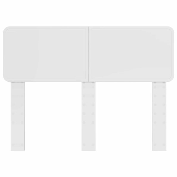 vidaXL Zadné čelo s čelnou doskou Lesklá biela 135 cm Kompozitné drevo – Obrázok 4