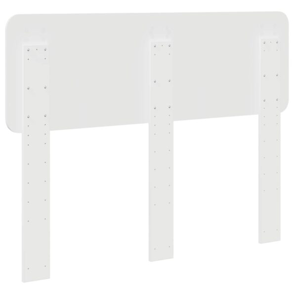 vidaXL Zadné čelo s čelnou doskou Lesklá biela 135 cm Kompozitné drevo – Obrázok 6