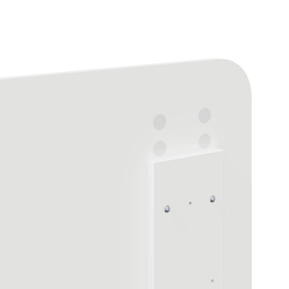 vidaXL Zadné čelo s čelnou doskou Lesklá biela 135 cm Kompozitné drevo – Obrázok 8
