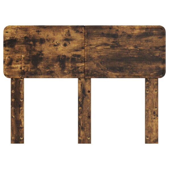 vidaXL Zadné čelo s čelnou doskou Dymová dub 135 cm Kompozitné drevo – Obrázok 4