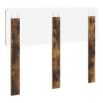 vidaXL Zadné čelo s čelnou doskou Dymová dub 135 cm Kompozitné drevo – Obrázok 6