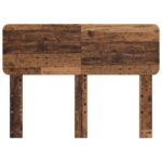 vidaXL Zadné čelo s čelnou doskou Staré drevo 135 cm Kompozitné drevo – Obrázok 4