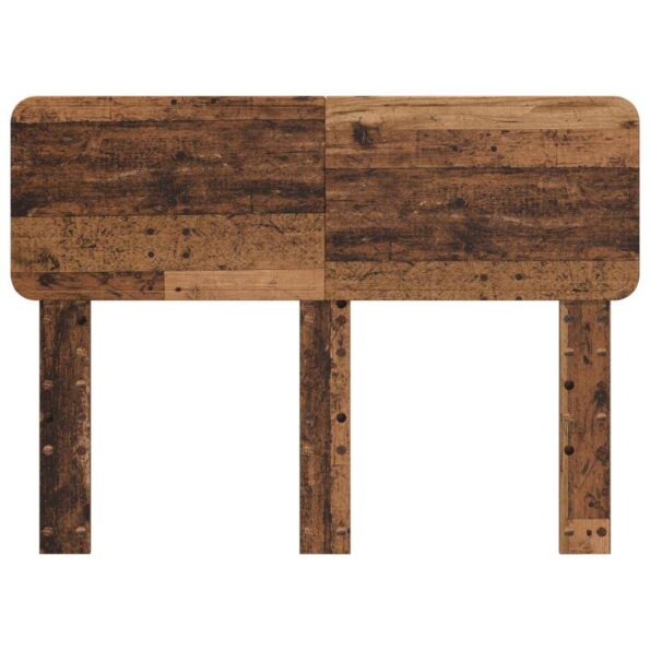 vidaXL Zadné čelo s čelnou doskou Staré drevo 135 cm Kompozitné drevo – Obrázok 4