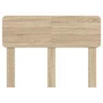 vidaXL Zadné čelo s čelnou doskou Sonoma dub 120 cm Kompozitné drevo – Obrázok 4