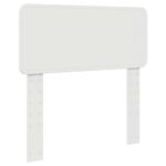 vidaXL Zadné čelo s čelnou doskou Biela 100 cm Kompozitné drevo – Obrázok 2