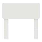 vidaXL Zadné čelo s čelnou doskou Biela 80 cm Kompozitné drevo – Obrázok 4