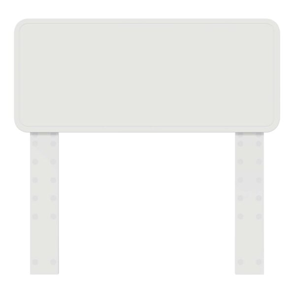 vidaXL Zadné čelo s čelnou doskou Biela 80 cm Kompozitné drevo – Obrázok 4