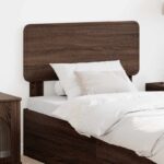 vidaXL Zadné čelo s čelnou doskou Hnedý dub 75 cm Kompozitné drevo