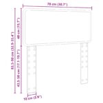 vidaXL Zadné čelo s čelnou doskou Hnedý dub 75 cm Kompozitné drevo – Obrázok 10