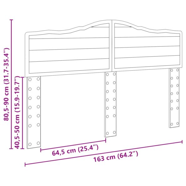 vidaXL Zadné čelo Betónová šedá 160 cm Kompozitné drevo – Obrázok 10