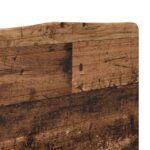 vidaXL Zadné čelo s čelnou doskou Staré drevo 150 cm Kompozitné drevo – Obrázok 7