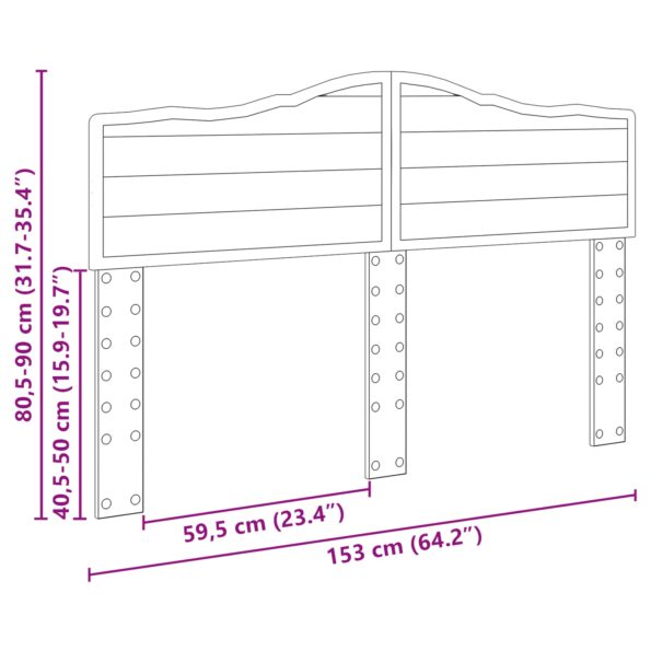 vidaXL Zadné čelo Remeselný dub 150 cm Kompozitné drevo – Obrázok 10