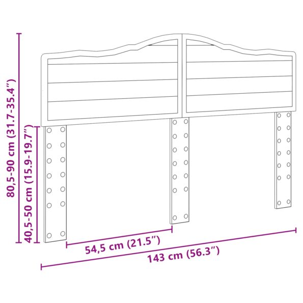 vidaXL Zadné čelo s čelnou doskou Biela 140 cm Kompozitné drevo – Obrázok 10