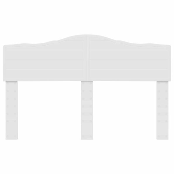 vidaXL Zadné čelo s čelnou doskou Biela 140 cm Kompozitné drevo – Obrázok 4