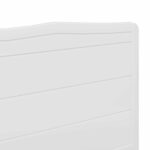 vidaXL Zadné čelo s čelnou doskou Biela 140 cm Kompozitné drevo – Obrázok 7