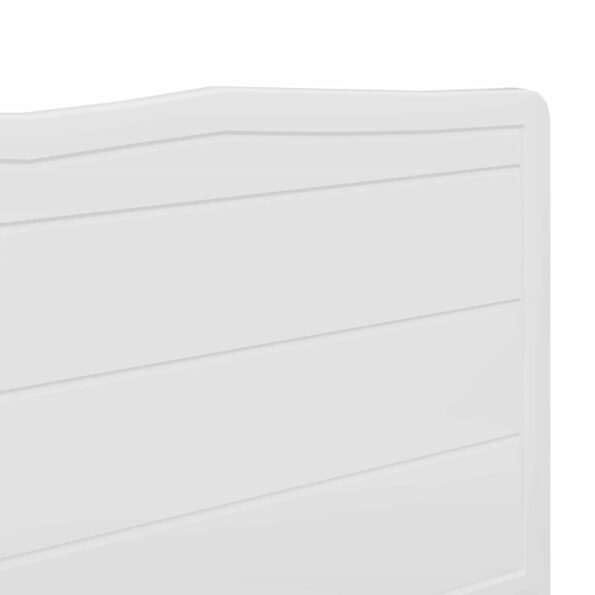 vidaXL Zadné čelo s čelnou doskou Biela 140 cm Kompozitné drevo – Obrázok 7
