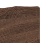 vidaXL Zadné čelo s čelnou doskou Hnedý dub 140 cm Kompozitné drevo – Obrázok 7