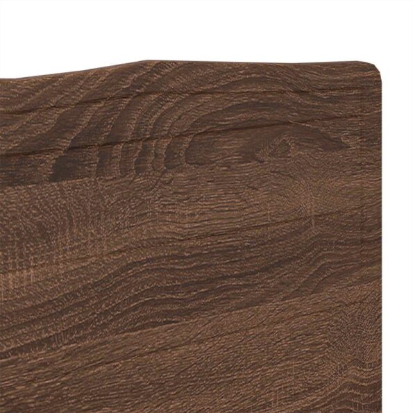 vidaXL Zadné čelo s čelnou doskou Hnedý dub 140 cm Kompozitné drevo – Obrázok 7