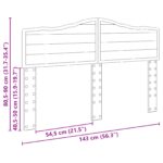 vidaXL Zadné čelo Remeselný dub 140 cm Kompozitné drevo – Obrázok 10
