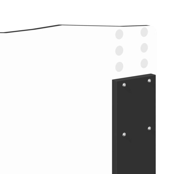 vidaXL Zadné čelo s čelnou doskou Čierny dub 120 cm Kompozitné drevo – Obrázok 8