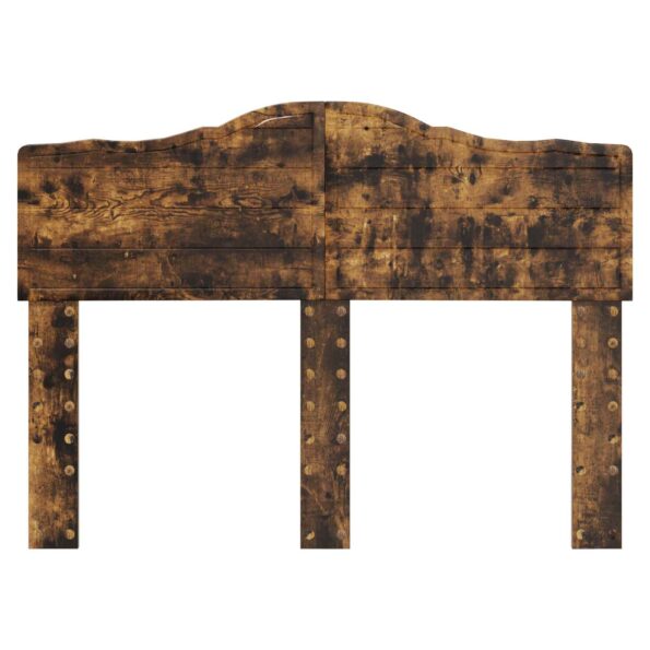 vidaXL Zadné čelo s čelnou doskou Dymová dub 120 cm Kompozitné drevo – Obrázok 4