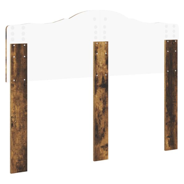 vidaXL Zadné čelo s čelnou doskou Dymová dub 120 cm Kompozitné drevo – Obrázok 6