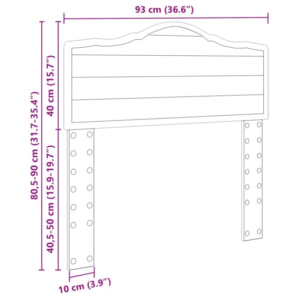 vidaXL Zadné čelo s čelnou doskou Biela 90 cm Kompozitné drevo – Obrázok 10
